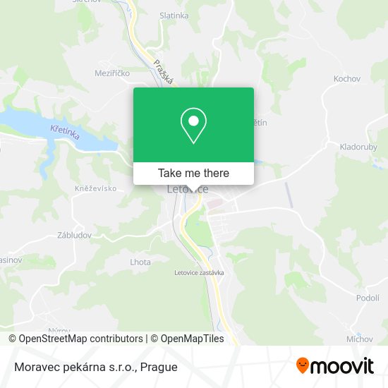 Карта Moravec pekárna s.r.o.