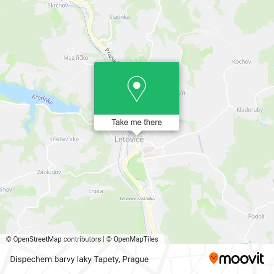 Карта Dispechem barvy laky Tapety