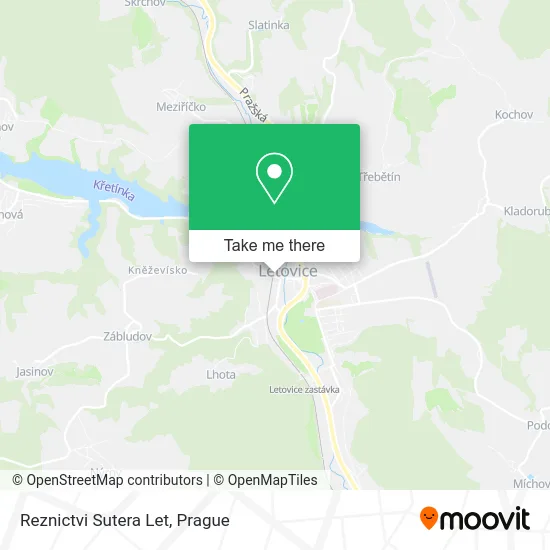 Карта Reznictvi Sutera Let