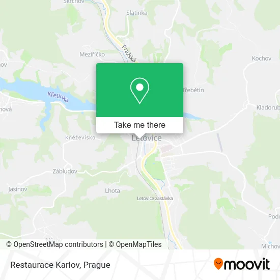 Карта Restaurace Karlov
