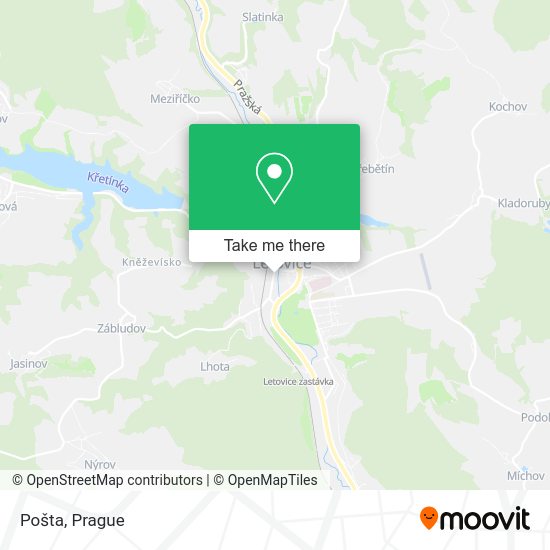 Карта Pošta