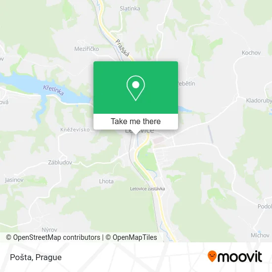 Карта Pošta