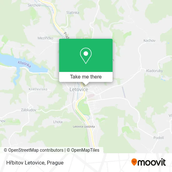 Карта Hřbitov Letovice