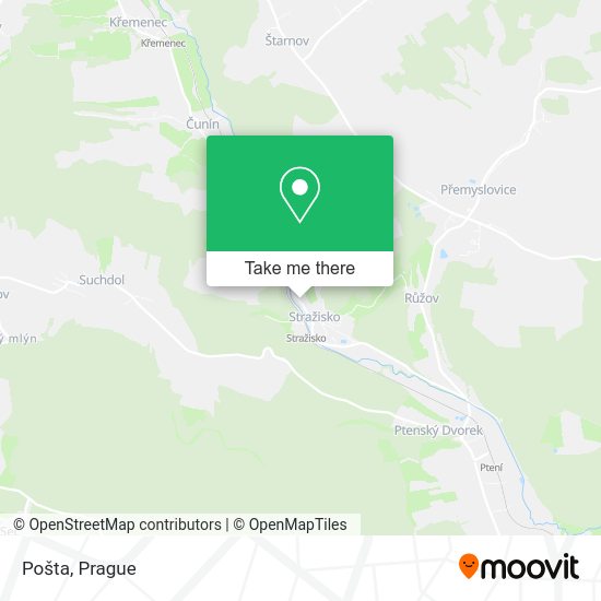 Карта Pošta