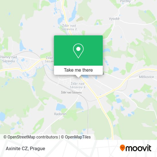 Карта Axinite CZ