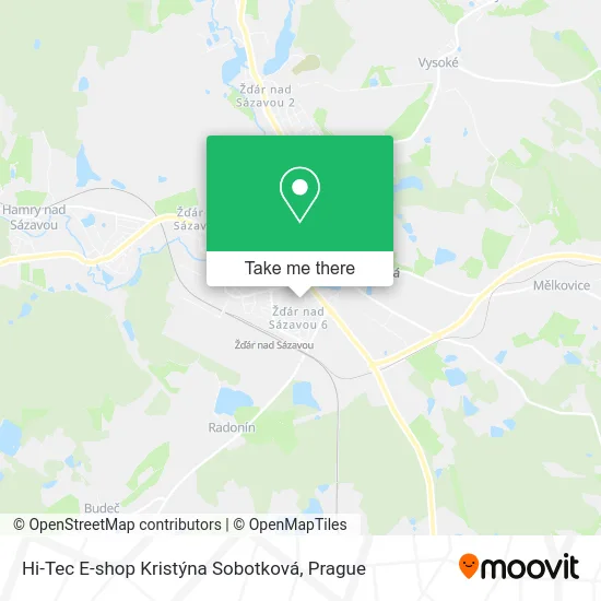 Карта Hi-Tec E-shop Kristýna Sobotková