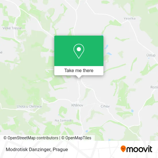 Карта Modrotisk Danzinger