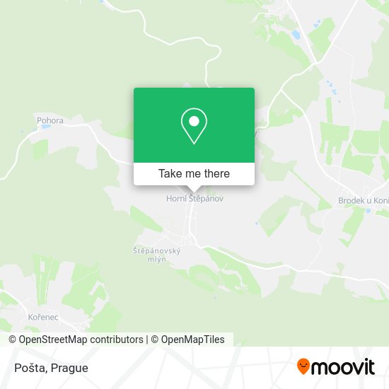 Карта Pošta