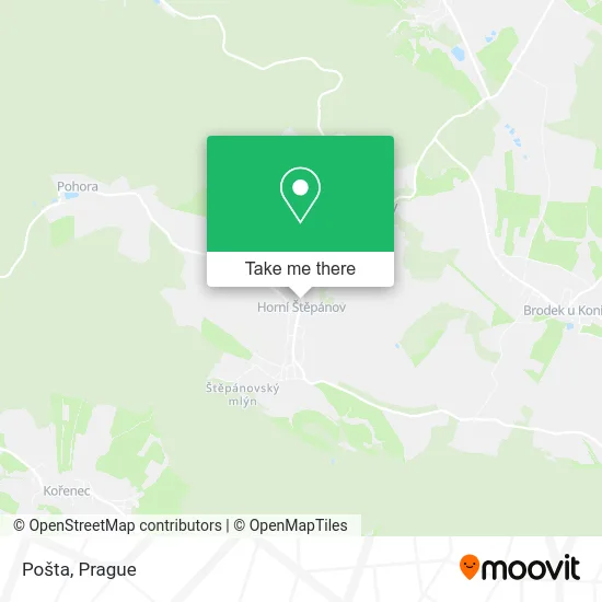Карта Pošta