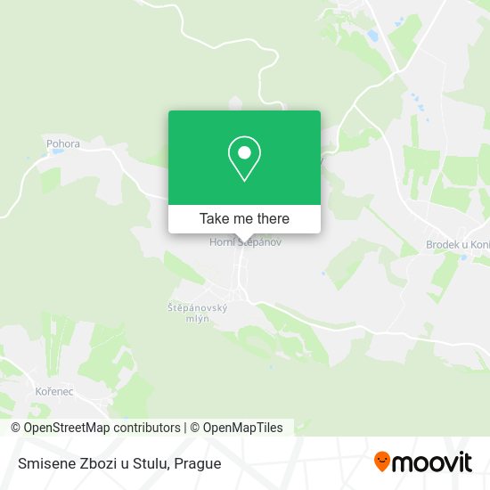 Карта Smisene Zbozi u Stulu