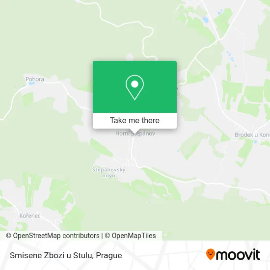 Карта Smisene Zbozi u Stulu