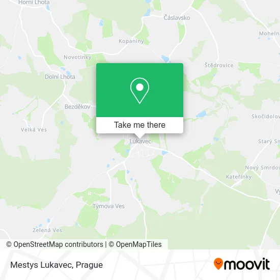Карта Mestys Lukavec
