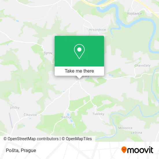 Карта Pošta