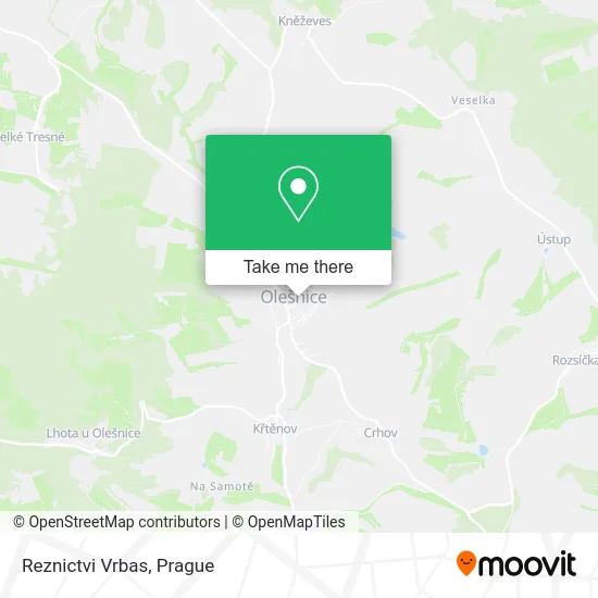 Карта Reznictvi Vrbas