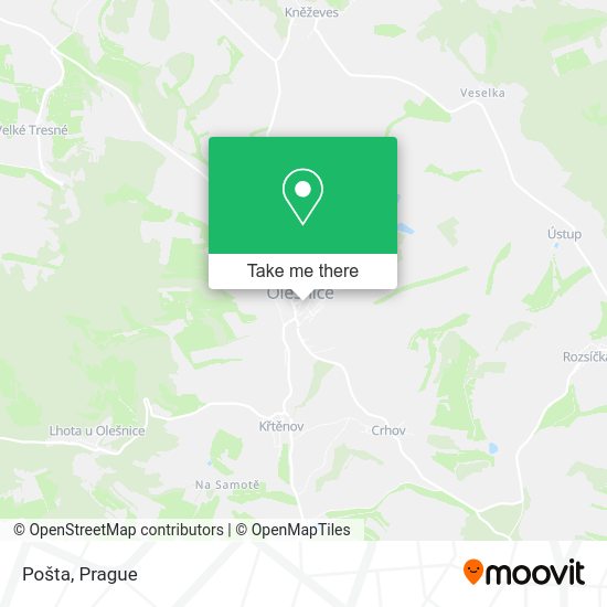 Карта Pošta