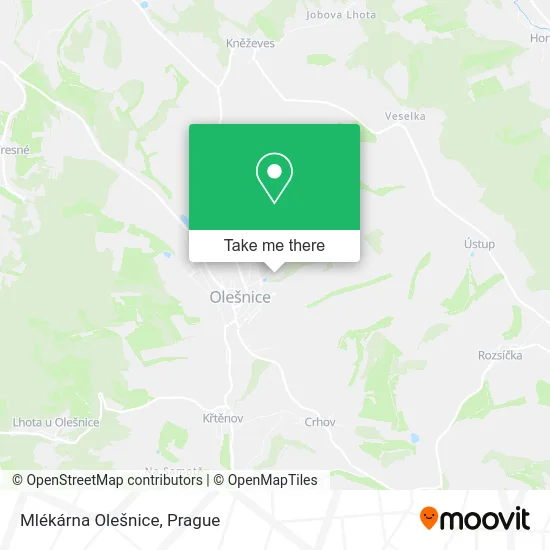 Mlékárna Olešnice map