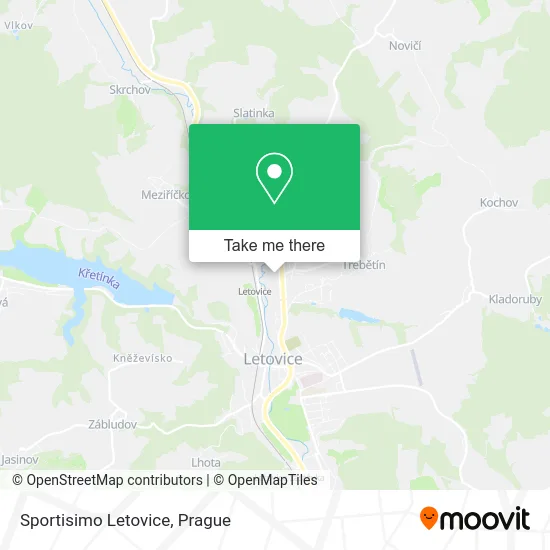 Карта Sportisimo Letovice