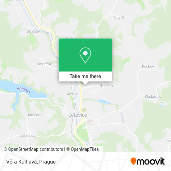 Věra Kulhavá map