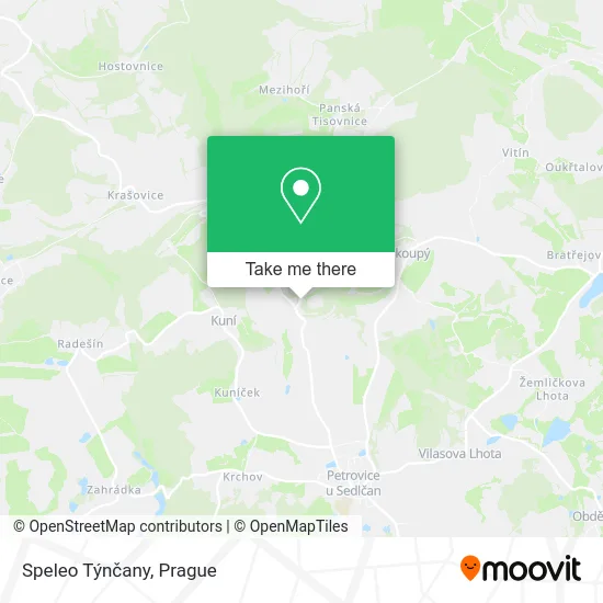Карта Speleo Týnčany