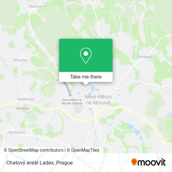 Карта Chatový areál Ladex