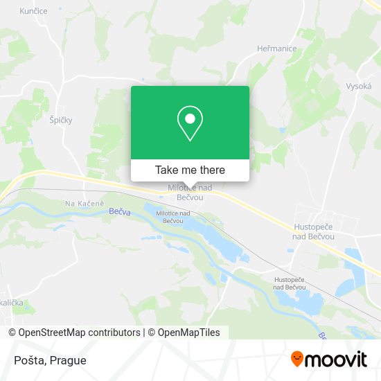 Карта Pošta