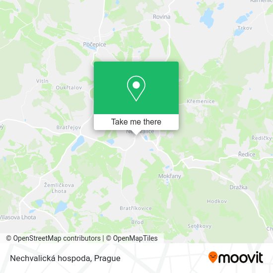Карта Nechvalická hospoda