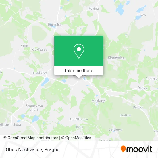 Карта Obec Nechvalice