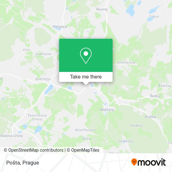 Карта Pošta