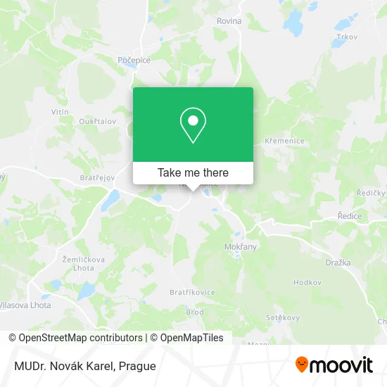 Карта MUDr. Novák Karel
