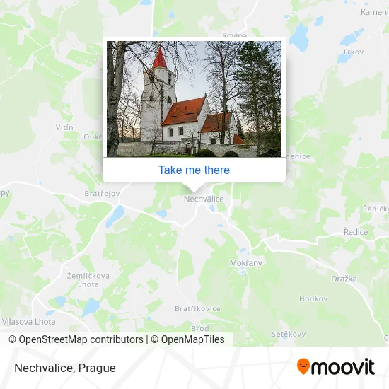 Карта Nechvalice