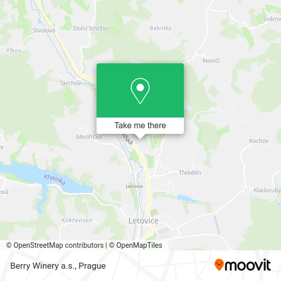 Карта Berry Winery a.s.
