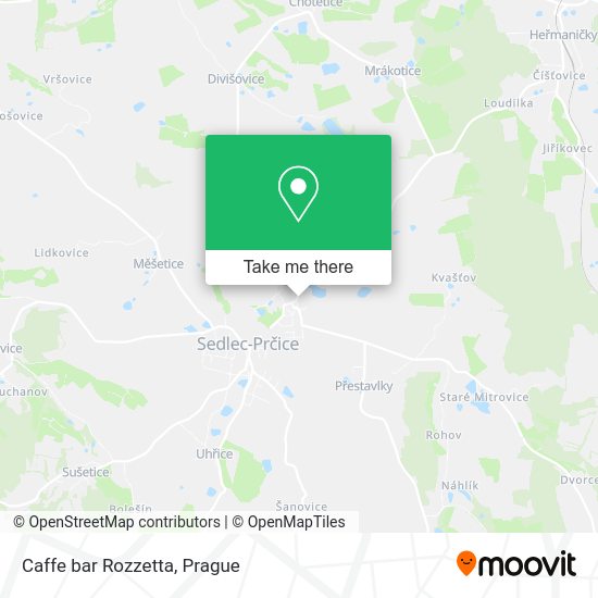 Карта Caffe bar Rozzetta