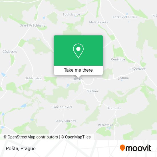 Карта Pošta