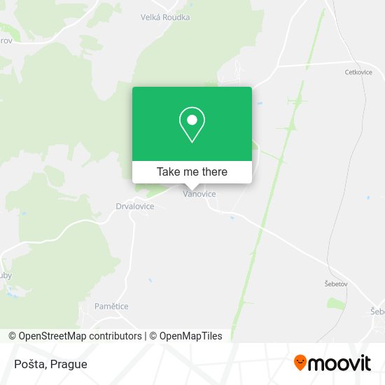 Карта Pošta
