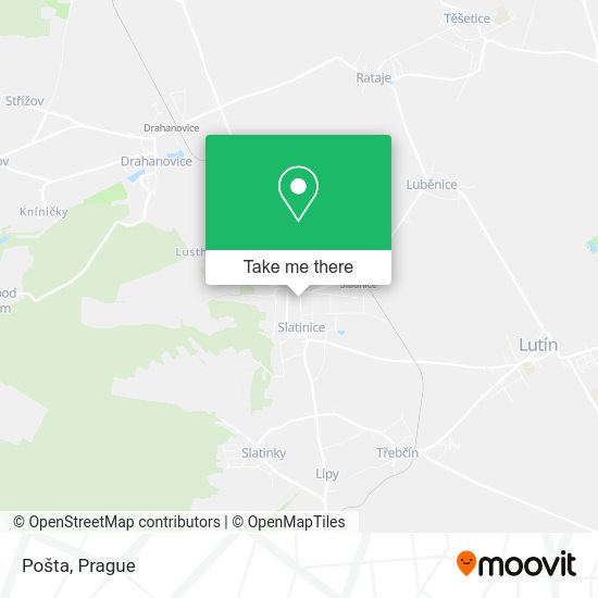 Карта Pošta