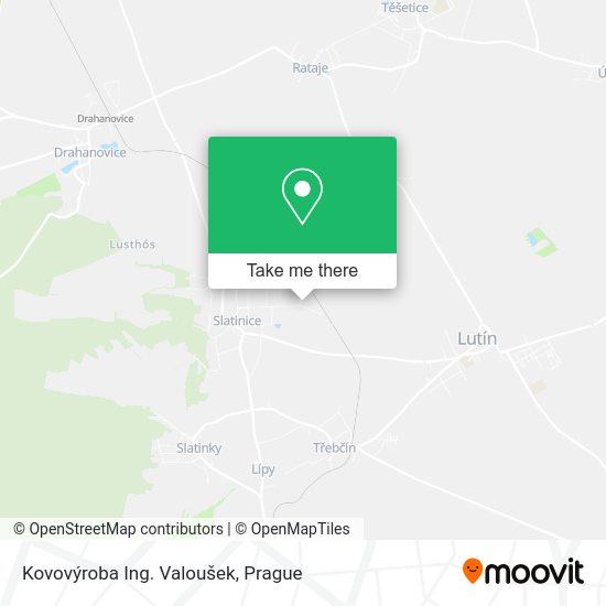 Карта Kovovýroba Ing. Valoušek