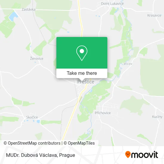 Карта MUDr. Dubová Václava