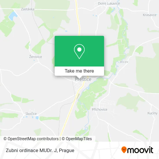 Карта Zubni ordinace MUDr. J