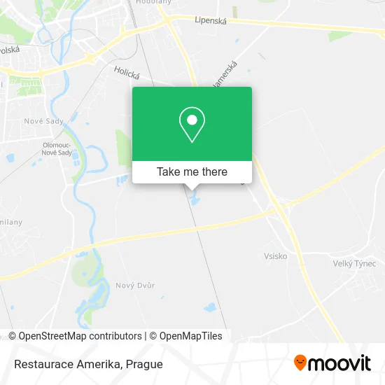 Карта Restaurace Amerika