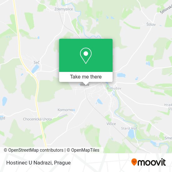 Карта Hostinec U Nadrazi