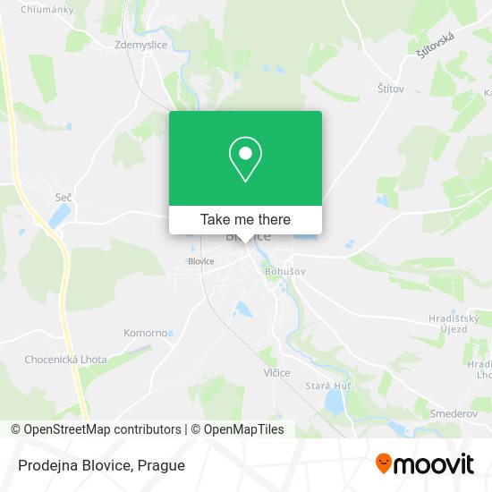 Карта Prodejna Blovice