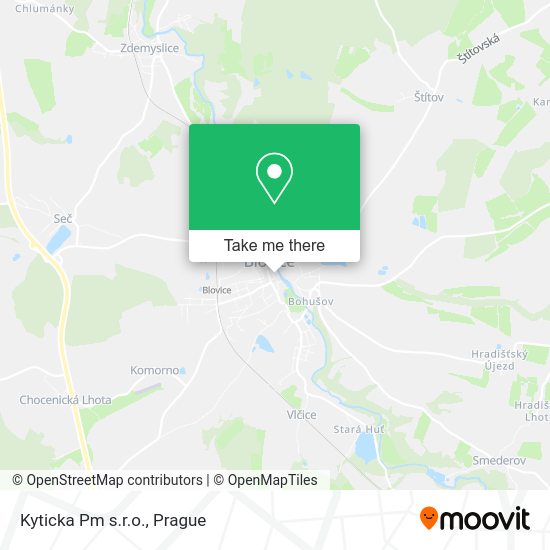 Kyticka Pm s.r.o. map