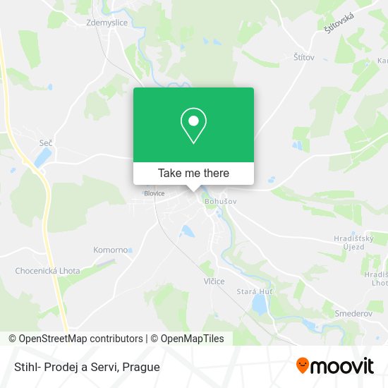 Карта Stihl- Prodej a Servi