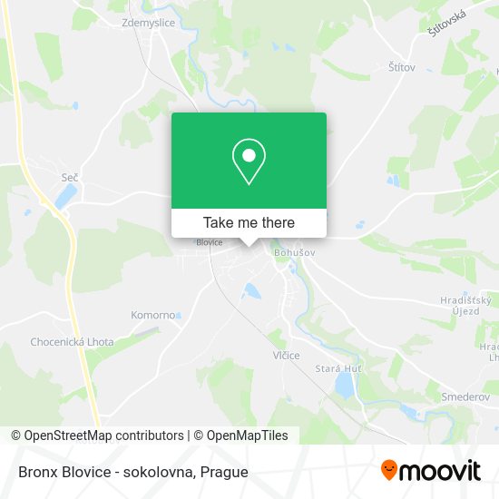 Карта Bronx Blovice - sokolovna