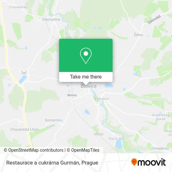 Карта Restaurace a cukrárna Gurmán