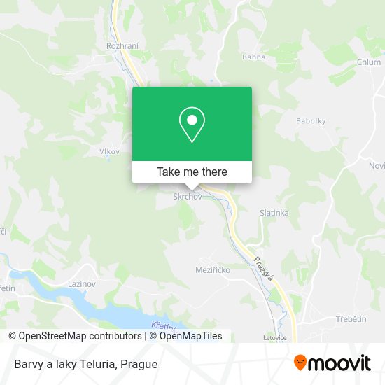 Карта Barvy a laky Teluria