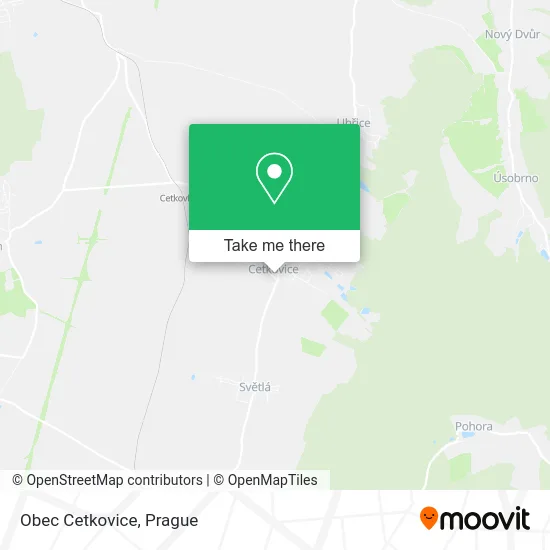 Карта Obec Cetkovice