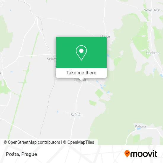 Карта Pošta
