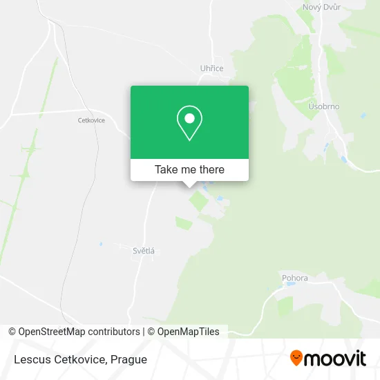 Карта Lescus Cetkovice