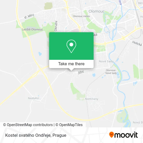 Карта Kostel svatého Ondřeje